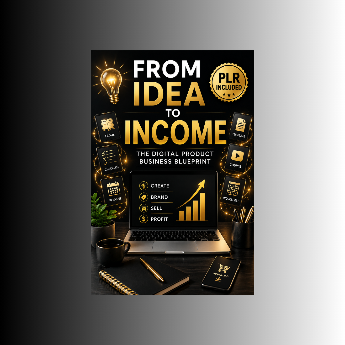 From Idea to Income: The Digital Product Business Blueprint eBook (PLR)