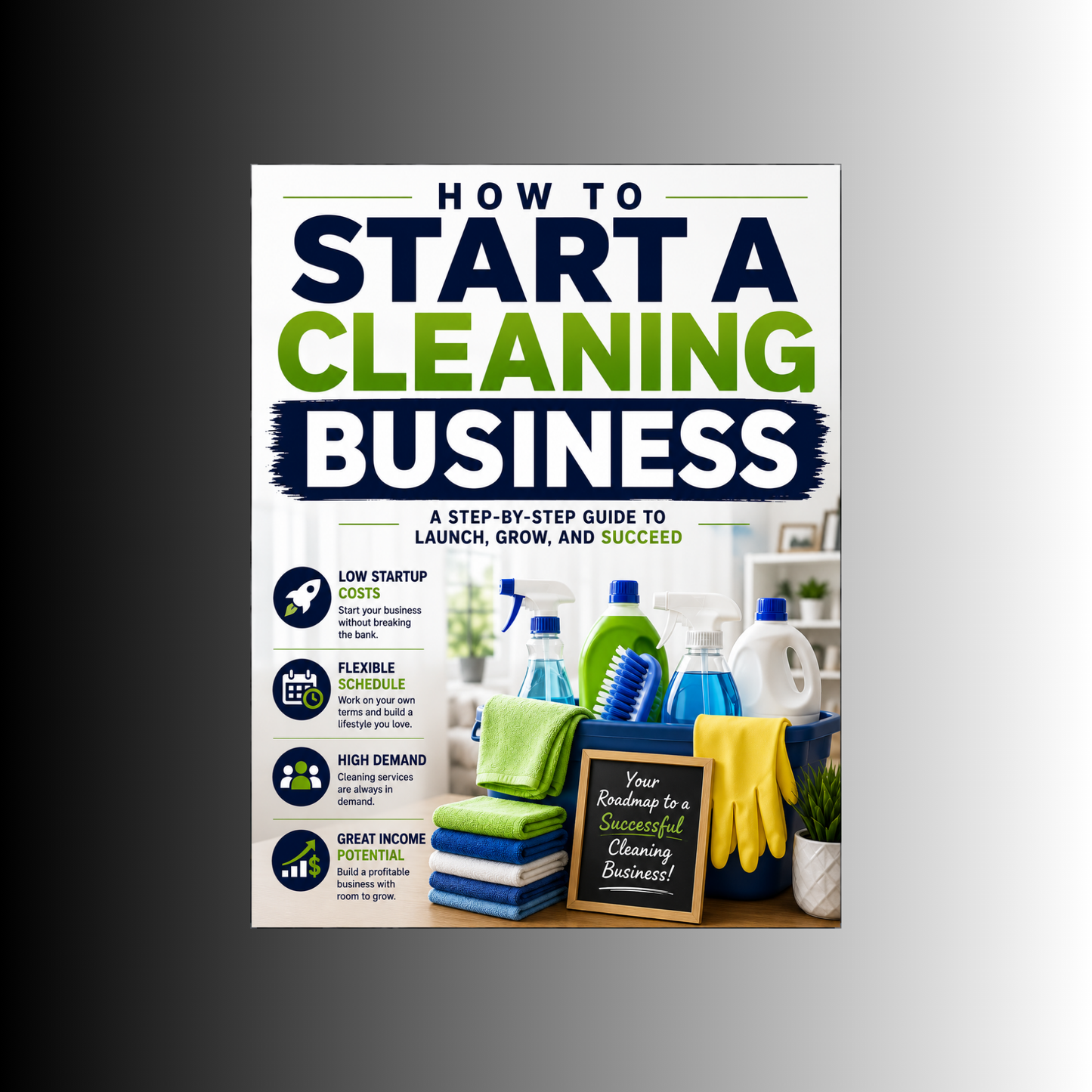 How to Start a Cleaning Business eBook (PLR) – A Beginner's Guide to Building a Profitable Cleaning Company