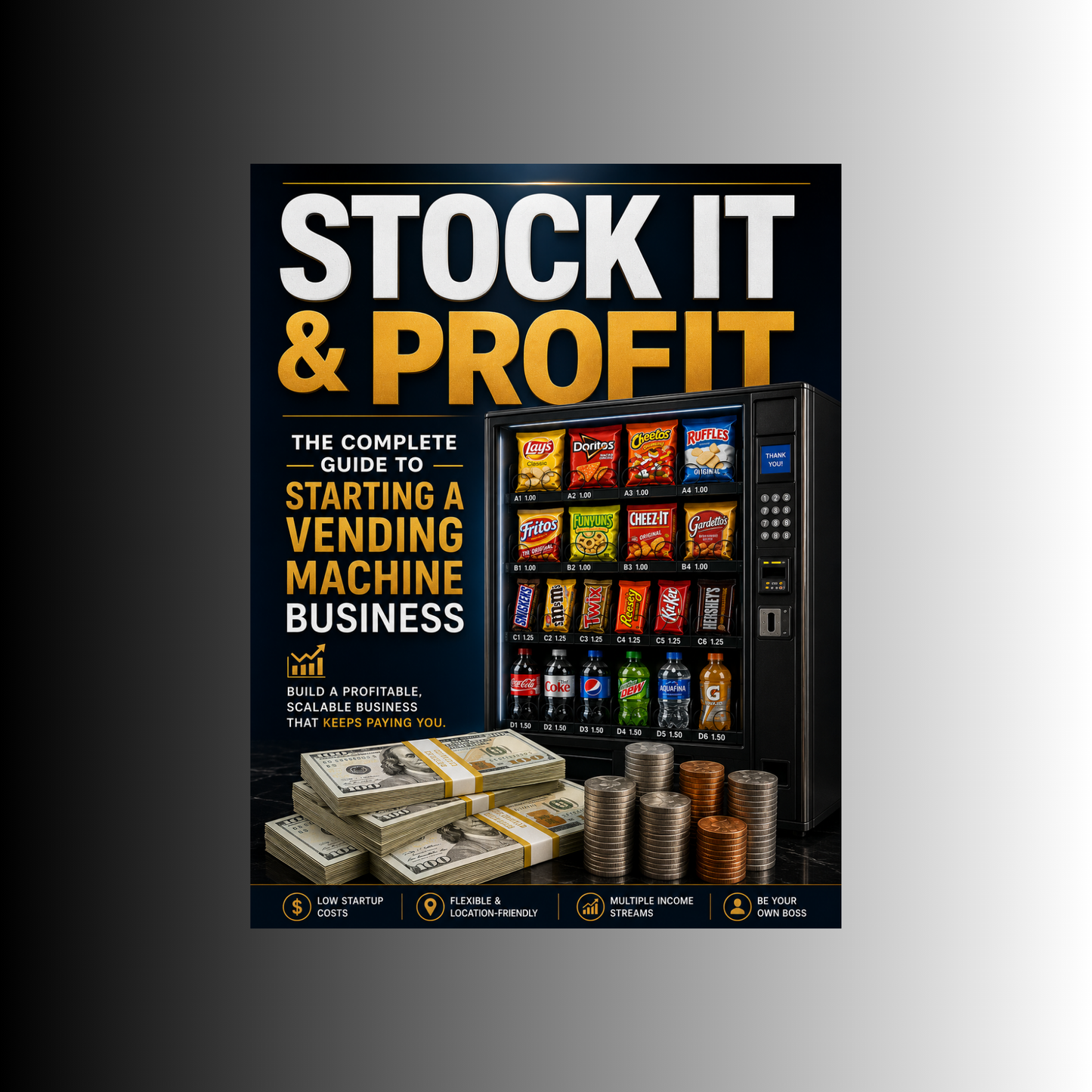PLR eBook: Stock It & Profit – The Complete Guide to Starting a Vending Machine Business